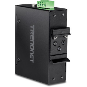 TRENDnet TI-PF11SFP Industrial Gigabit SFP Media Converter, IP30, DIN rail or wall mount